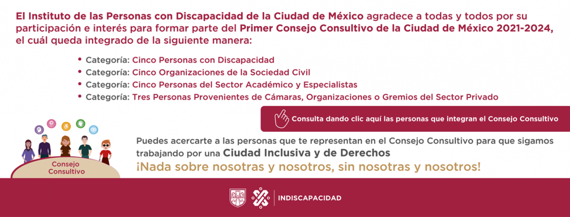 Personas Integrantes del Primer Consejo Consultivo Ciudad de México 2021-2024